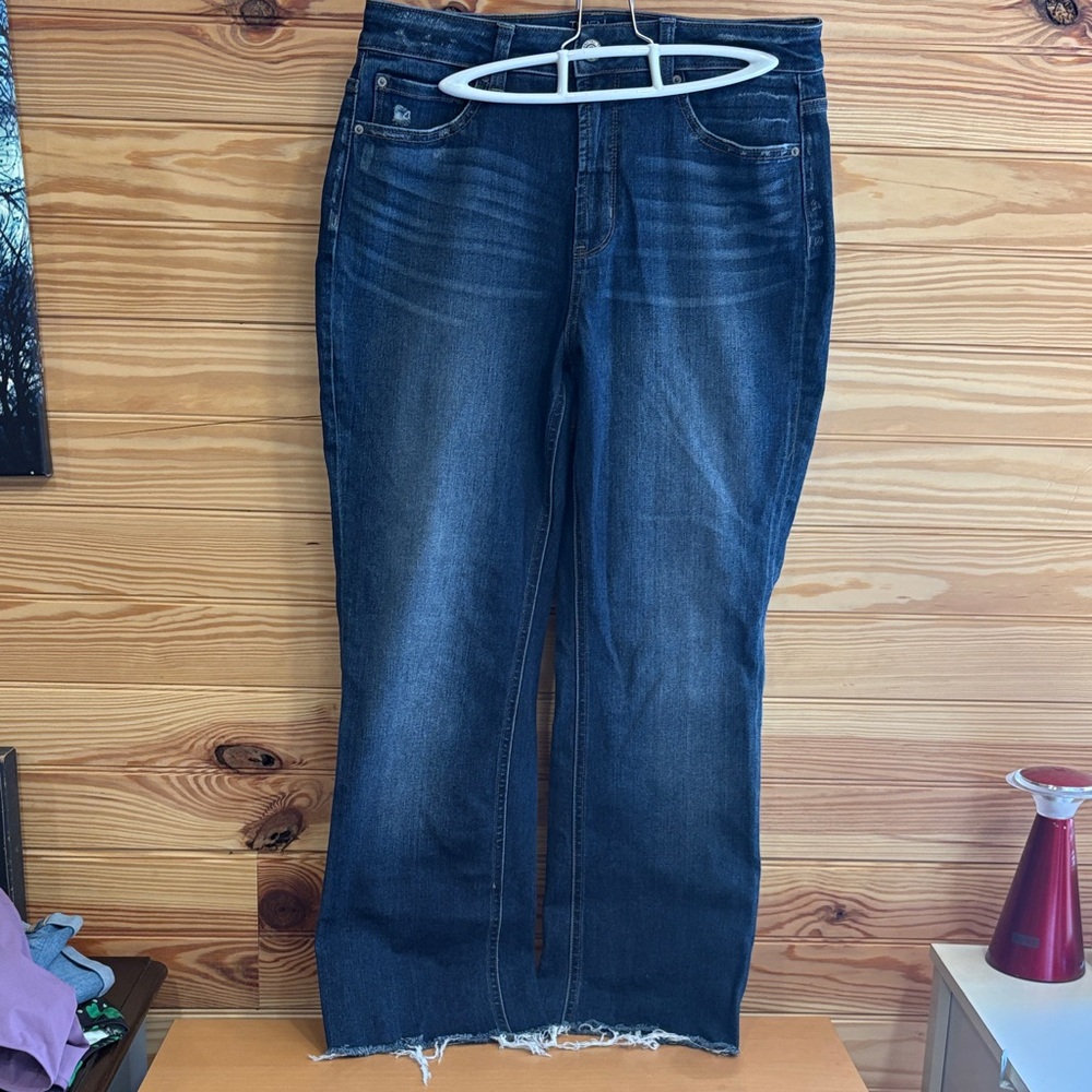 Time and Tru Dark Blue Straight Leg Jeans